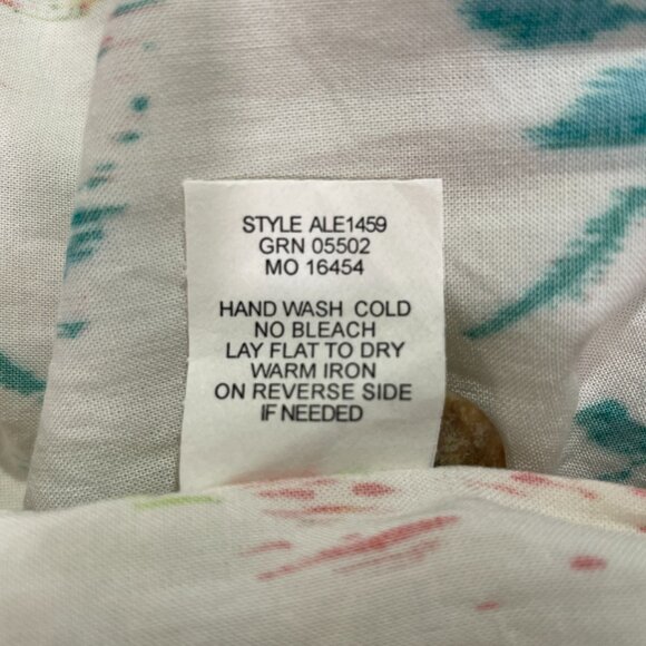 (NWT) FIGUEROA & FLOWER Short Sleeve Smocked Maxi Floral Dress, Ivory/Pink - L - Picture 16 of 16